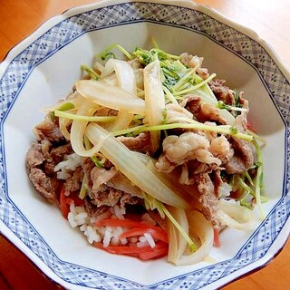 卵なし♡すき焼きのタレで❤つゆだく牛丼♪